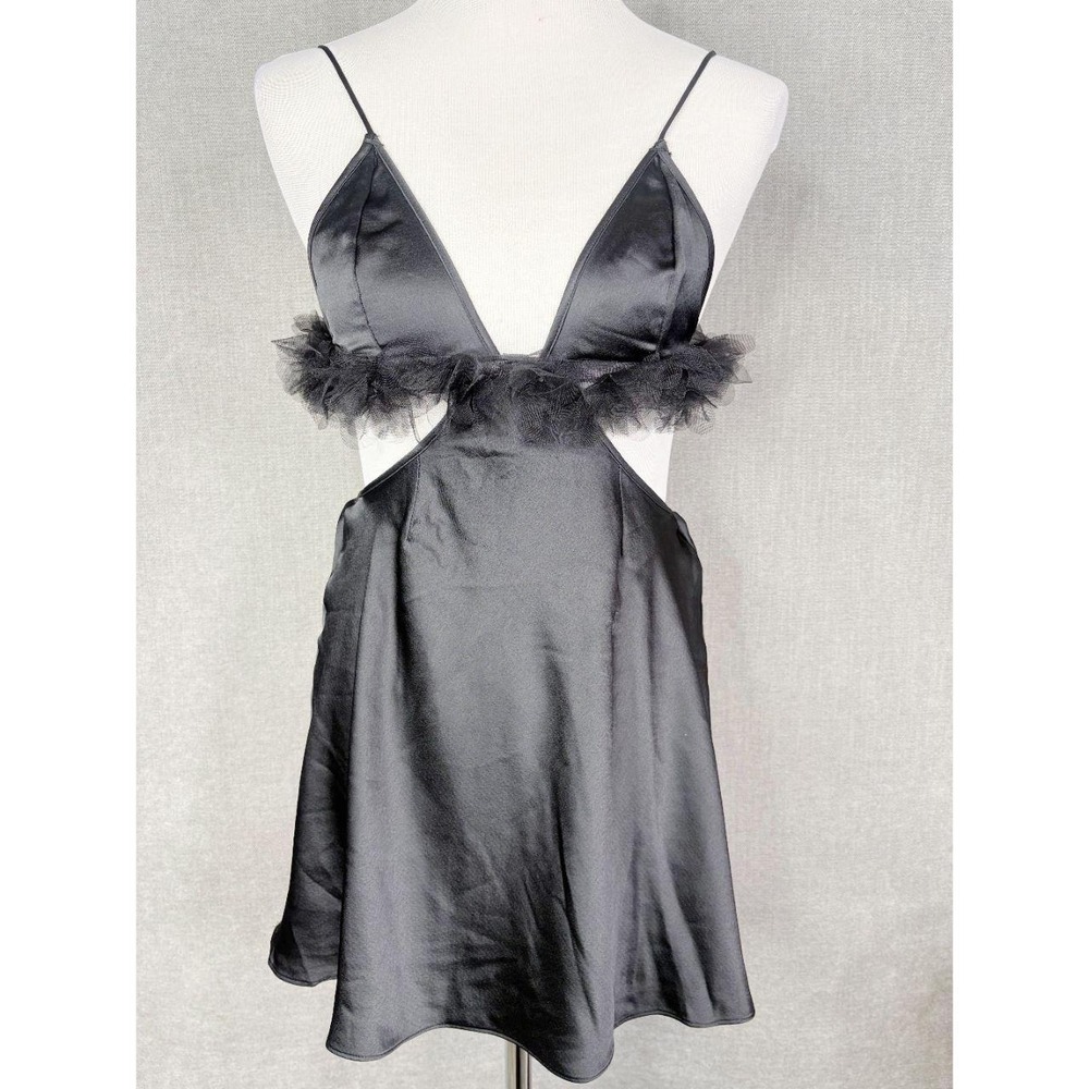 For Love And Lemons Whimsigoth Fairy Festival Top Womens Size S Black New Sexy